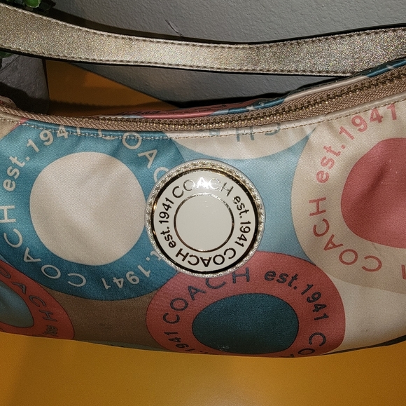 Coach multicolor handbag bag - Picture 2 of 6